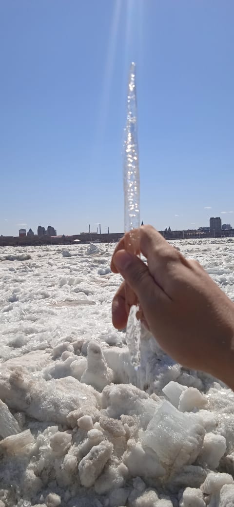 лед наступает