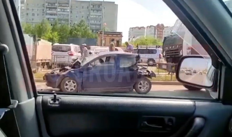 "Паровоз" образовали автомобили, попавшие в ДТП в Благовещенске