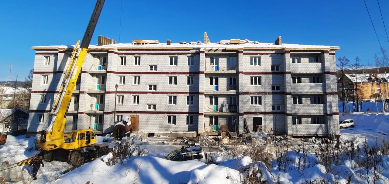 Многоэтажки по соседству достраивают для переселенцев в Сковородине