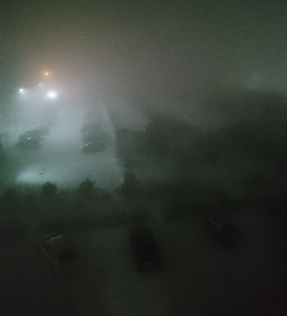 Густой туман затруднил проезд автомобилистам в Благовещенске