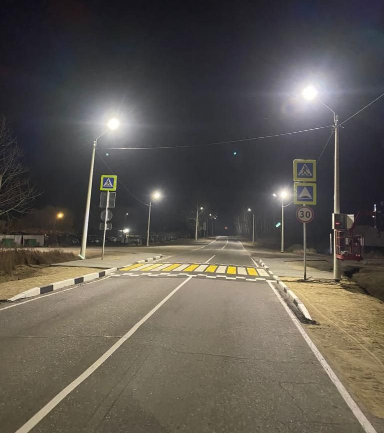 В Амурской области осветили 42 километра региональных дорог в населенных пунктах
