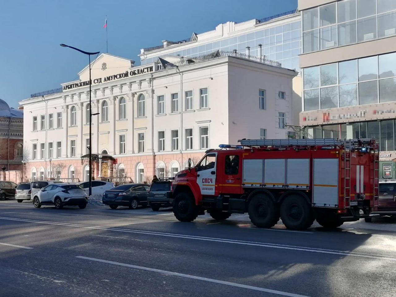 Эвакуация в Арбитражном суде Амурской области прошла из-за ложного минирования