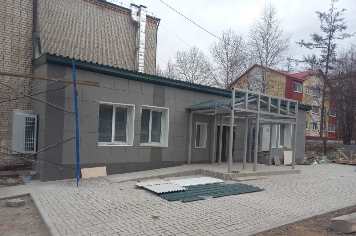 Капремонт поликлиники в городе Сковородино должен завершиться в ноябре