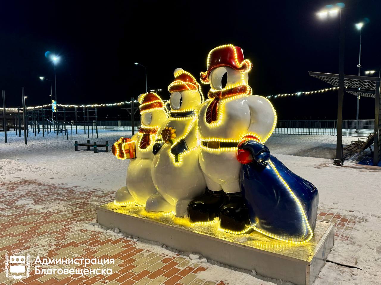 Кремль и собор Василия Блаженного украсят главную площадь Благовещенска