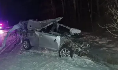 Автомобиль попал в жесткое ДТП с эвакуатором под Благовещенском