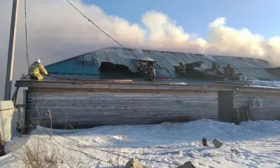 В Магдагачинском районе произошел пожар в магазине смешанных товаров