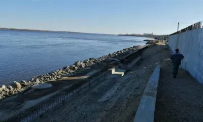 На набережной Зеи в Благовещенске в ноябре откроют новый участок для прогулок