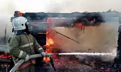 Пожарные в селе Благовещенского района спасли из огня котов и собак