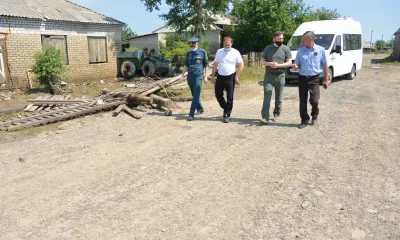 В пострадавшем от паводка селе Черняево готовят к сушке дома