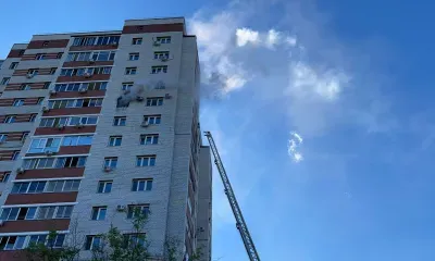 Жителей многоэтажки из-за пожара эвакуировали в Благовещенске 