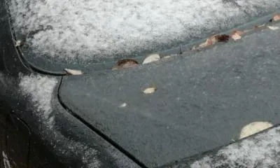 Первый снег выпал на улицы Тынды