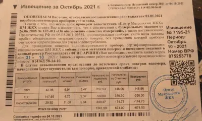 Благовещенцы массово получают извещения с информацией о необходимости проверки приборов учета