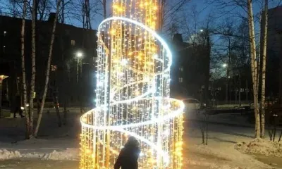 Традиция установки архитектурных форм к всемирному празднику появилась в Тынде