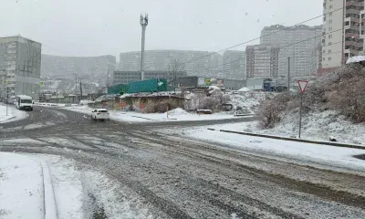 Снегопад обрушился на Приморье 30 ноября