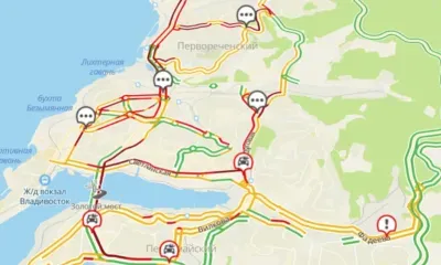 Транспортный коллапс случился в заснеженном Владивостоке