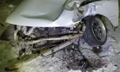 Выезд автомобиля перед приближающимся грузовым поездом стал причиной ДТП на переезде ст. Сиваки