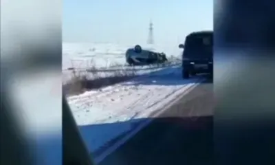 Автомобили жестко столкнулись на трассе в Благовещенском районе 