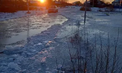 Грунтовые воды затопили главную улицу села в Свободненском районе