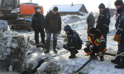 Вода от зимнего паводка начала уходить в селе Свободненского района