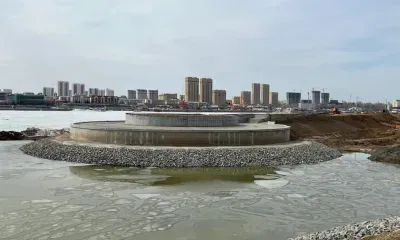 Без выходных: строительство набережной Амура продолжается в Благовещенске (фото)