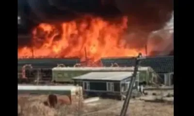 Шпалы загорелись на железнодорожной станции в Тындинском округе