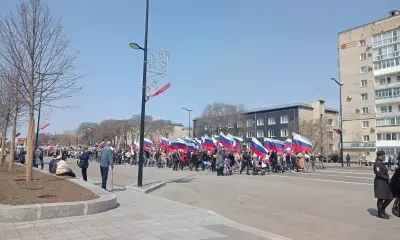 Шествие в честь праздника Весны и Труда собрало 10 тысяч благовещенцев