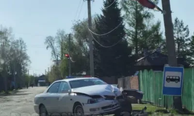 В электроопору врезался автомобилист в амурском селе