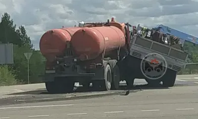Грузовики попали в жесткое ДТП на объездной дороге в Свободненском районе