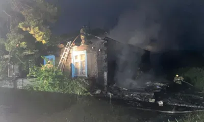 Ночной пожар заставил отца и детей покинуть дом в Тамбовском районе