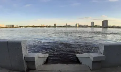 Уровень Амура поднялся в Благовещенске во время Забайкальского паводка