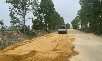 Дорогу в Серышевском районе ремонтируют по нацпроекту в два этапа