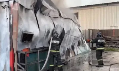 Пожар в гаражном массиве вспыхнул в центре Благовещенска