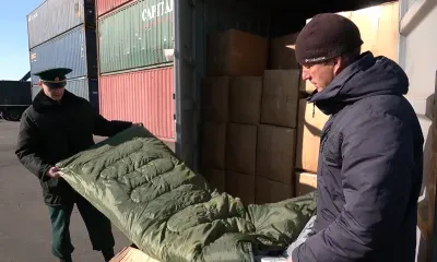 Партию спальных мешков, закупленных Приамурьем, передали военнослужащим
