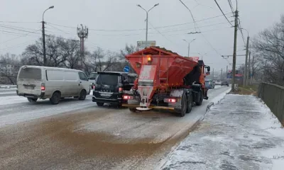 Снегопад обрушился на Хабаровск