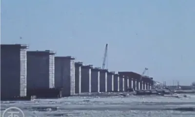 Видео строительства первого моста через Зею в Благовещенске появилось в Интернете