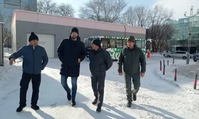 Мэр Благовещенска проверил, как убирают снег в разных районах города