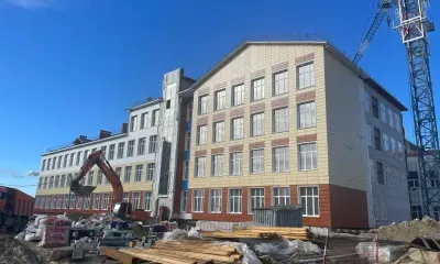 Школа на 1500 мест в Благовещенске готова на 70%