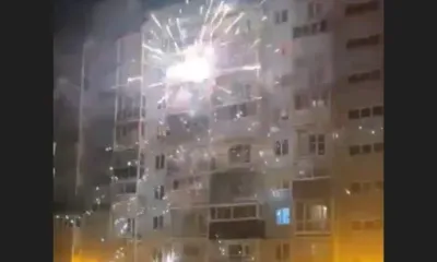 В Новосибирске балконы загорелись от фейерверков