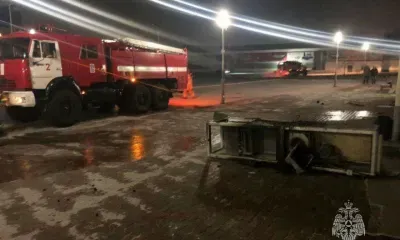 В крупном торговом центре Амурской области загорелась тепловая пушка
