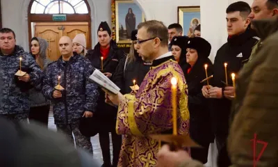 Молебен для сотрудников Росгвардии совершили в Амурской области  