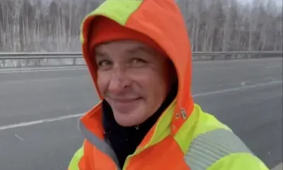 В снег и ветер бегун Руслан Шакин покоряет Амурскую область 