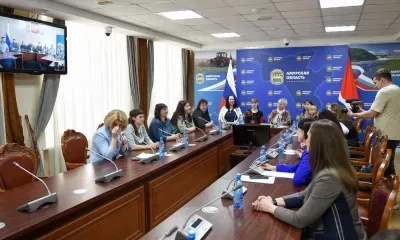 Участники СВО из Амурской области пообщались с родными по телемосту