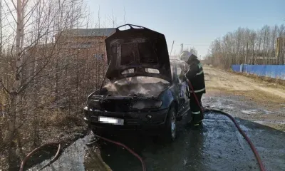 Автомобиль полностью сгорел на дороге поселка Селемджинского района