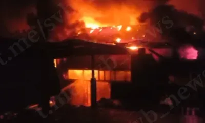 Пожар на производстве пластиковых окон произошел в Свободном