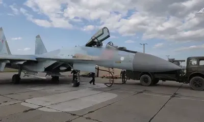 Уничтожение украинского самолета экипажем Су-35 ВКС России показало Минобороны
