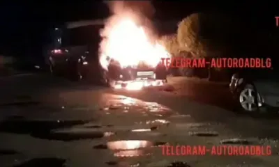 Салон автомобиля поврежден при пожаре в Благовещенске