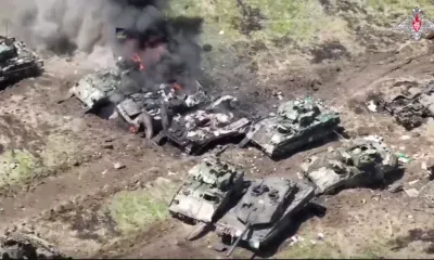 Уничтоженные танки Leopard и БМП Bradley показало Минобороны