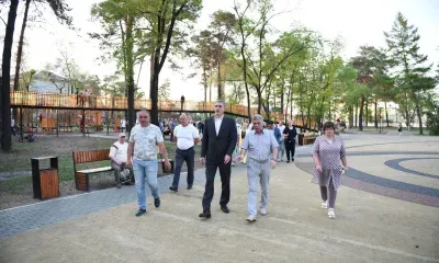 Парки Белогорска после обновления показали губернатору Василию Орлову