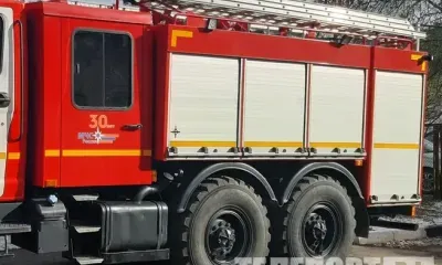 Пожар рядом с производственной базой вспыхнул в Благовещенске