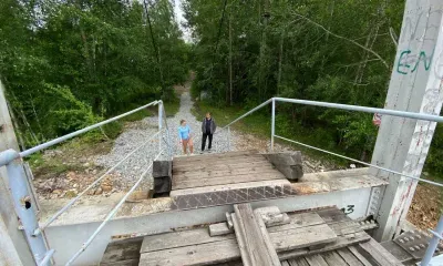 В Тынде озаботились ремонтом подвесного моста 